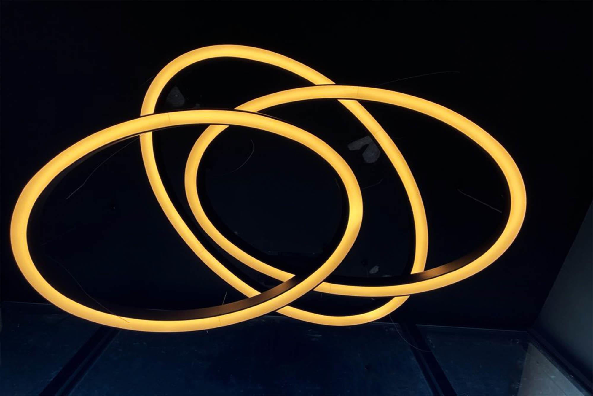 Interlocking oval IRIS rings